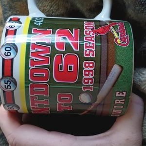 Countdown to 62 Mark McGwire 1998 Season St. Louis Cardinals Coffee Mug Cup